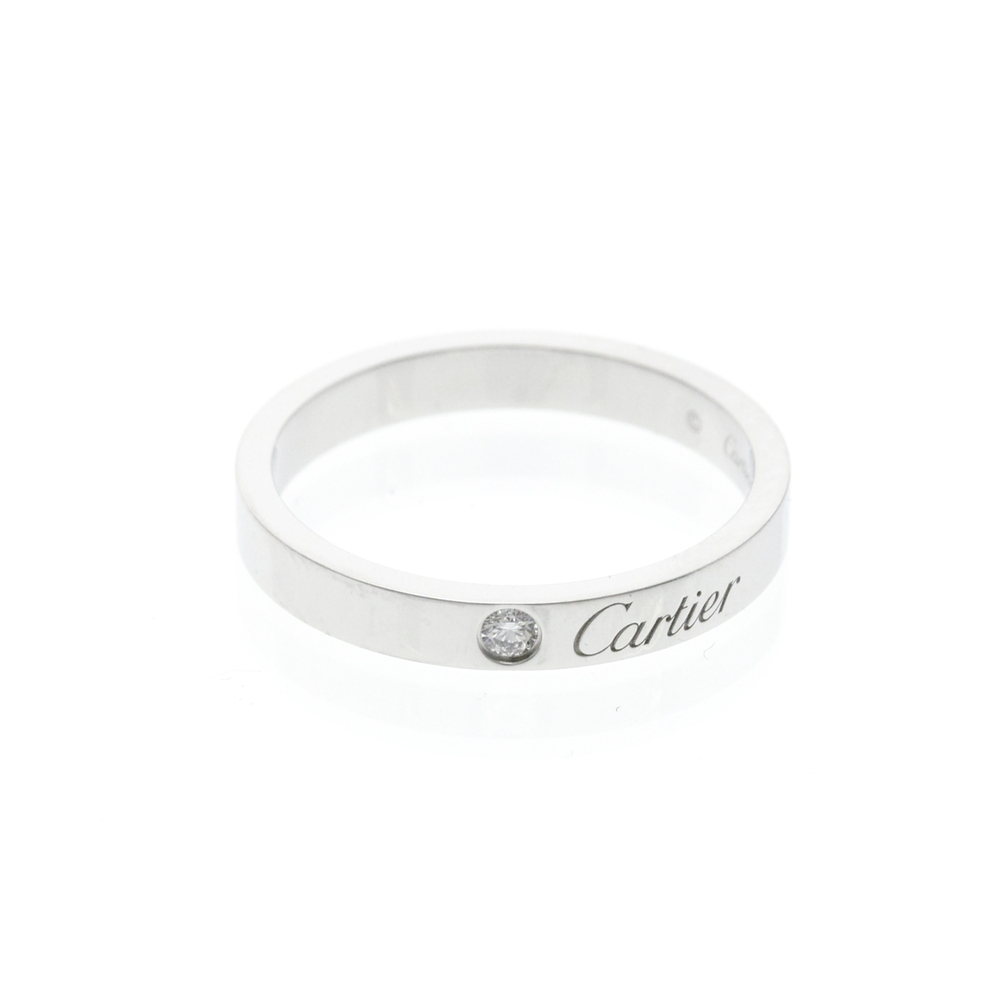 CARTIER Silver Diamond Ring